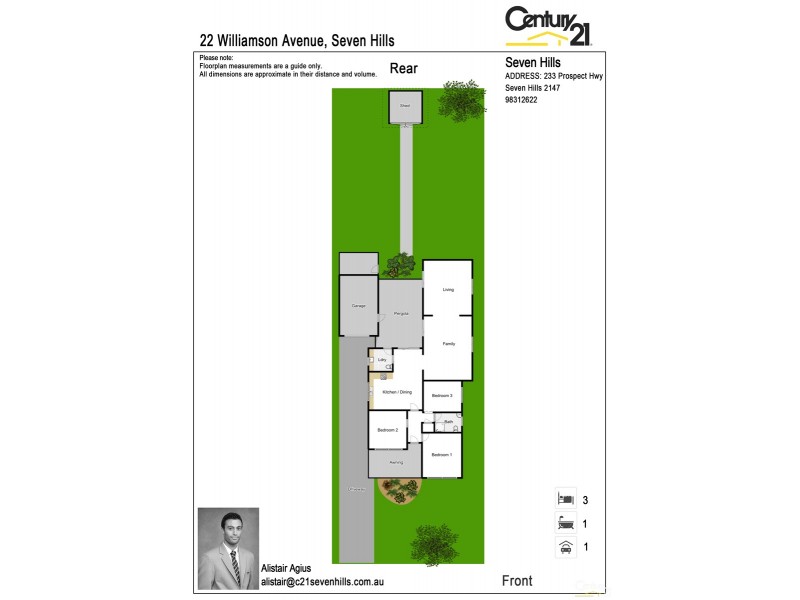 22  Williamson Avenue, Seven Hills NSW 2147 Floorplan