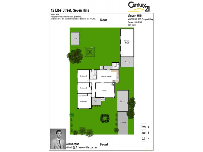 12 Elbe Street, Seven Hills NSW 2147 Floorplan