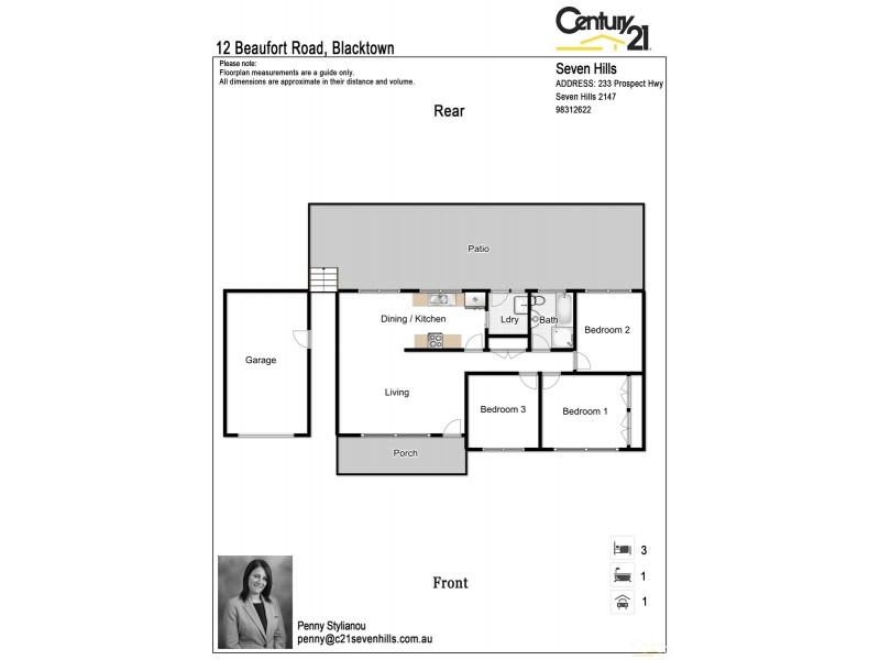 12 Beaufort Road, Blacktown NSW 2148 Floorplan