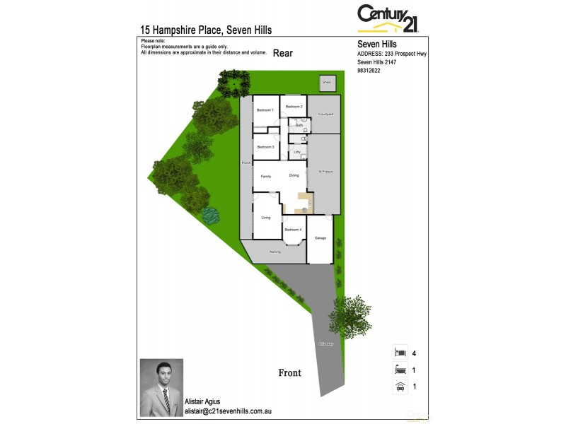15  Hampshire Place, Seven Hills NSW 2147 Floorplan