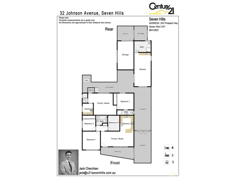 32 Johnson Avenue, Seven Hills NSW 2147 Floorplan