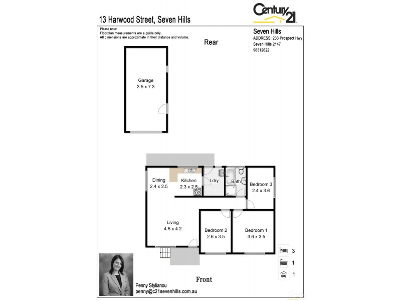 13 Harwood Street, Seven Hills NSW 2147 Floorplan