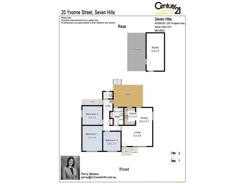20 Yvonne Street, Seven Hills NSW 2147 Floorplan