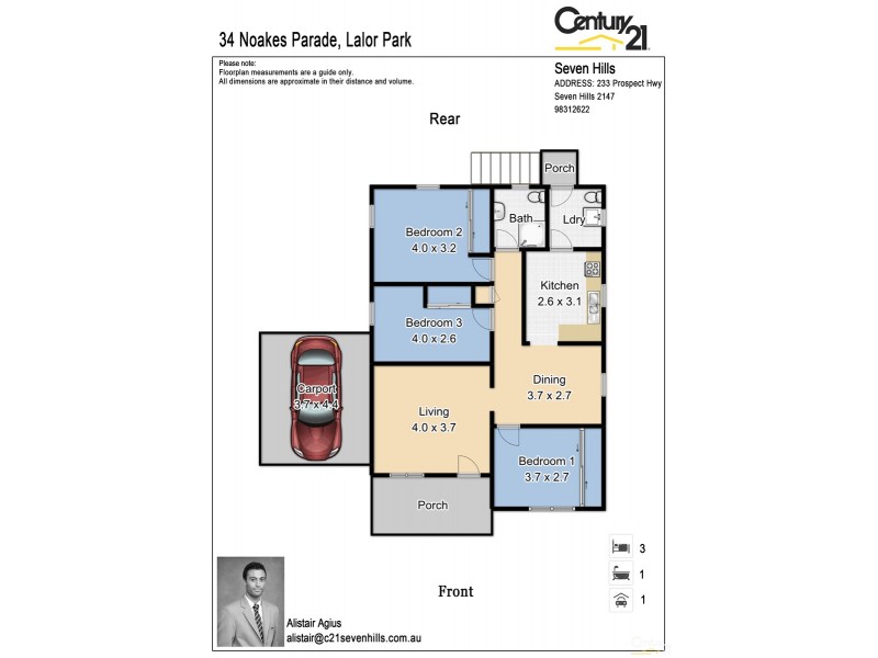 34  Noakes Parade, Lalor Park NSW 2147 Floorplan