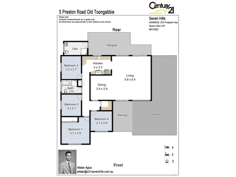 5 Preston Road, Old Toongabbie NSW 2146 Floorplan