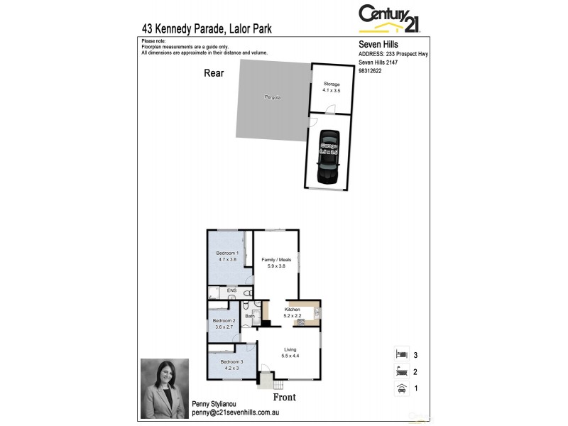 43 Kennedy Parade, Lalor Park NSW 2147 Floorplan