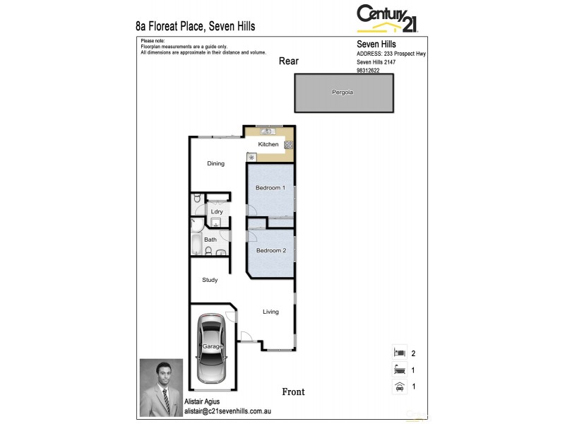 8A Floreat Place, Seven Hills NSW 2147 Floorplan