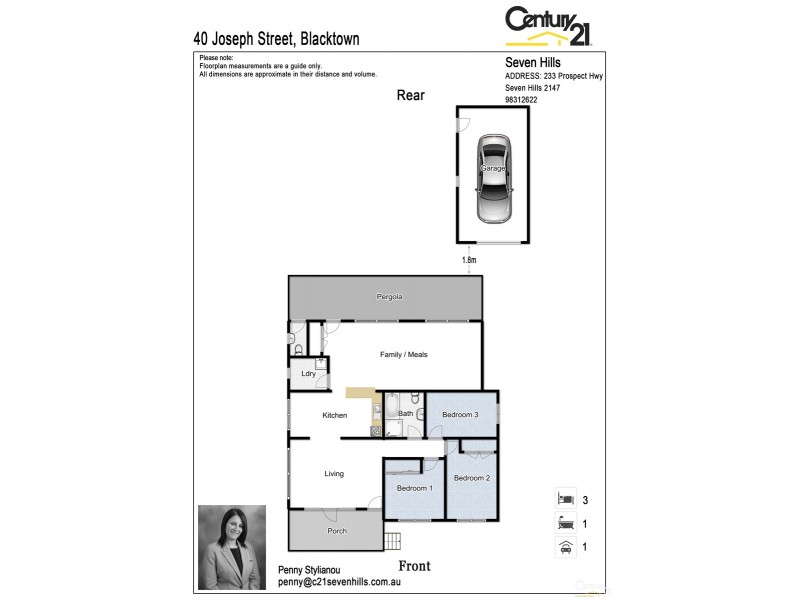 40 Joseph Street, Blacktown NSW 2148 Floorplan