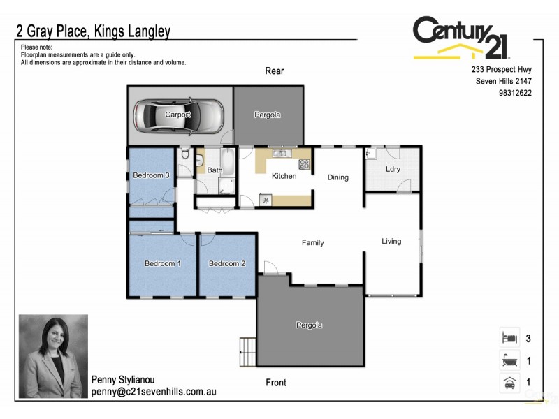 2 Gray Place, Kings Langley NSW 2147 Floorplan