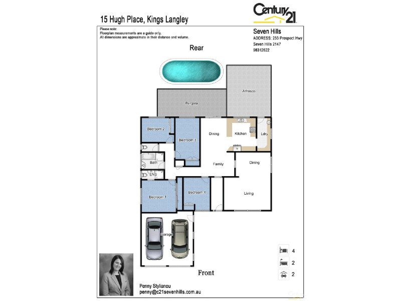 15 Hugh Place, Kings Langley NSW 2147 Floorplan
