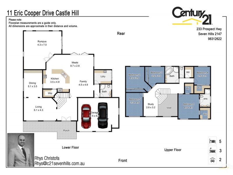 11 Eric Cooper Drive, Castle Hill NSW 2154 Floorplan