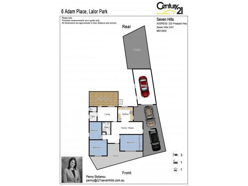 6 Adam Place, Lalor Park NSW 2147 Floorplan