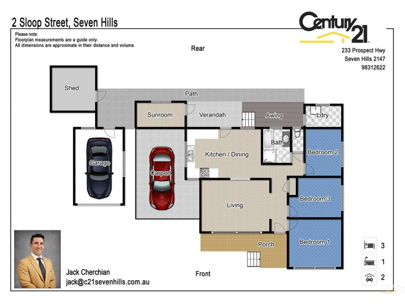 2 Sloop Street, Seven Hills NSW 2147 Floorplan