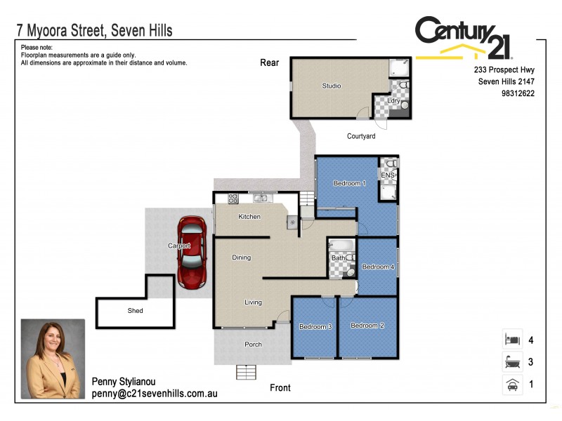 7 Myoora Street, Seven Hills NSW 2147 Floorplan
