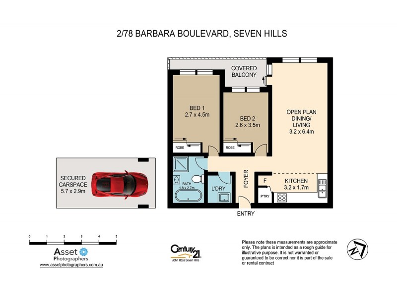 2/78 Barbara Boulevard, Seven Hills NSW 2147 Floorplan