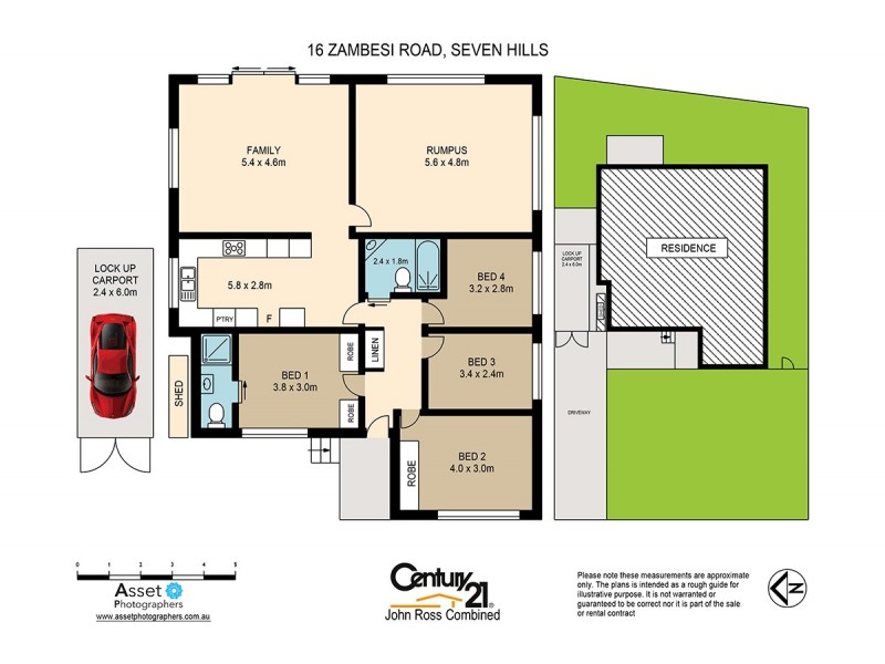 16 Zambesi Road, Seven Hills NSW 2147 Floorplan