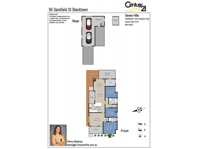 95 Sarsfield Street, Blacktown NSW 2148 Floorplan