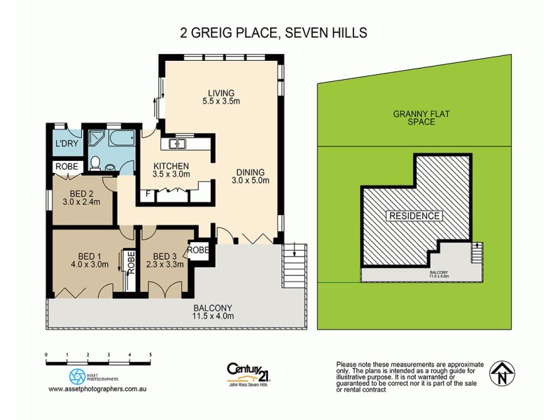 2 Greig Place, Seven Hills NSW 2147 Floorplan