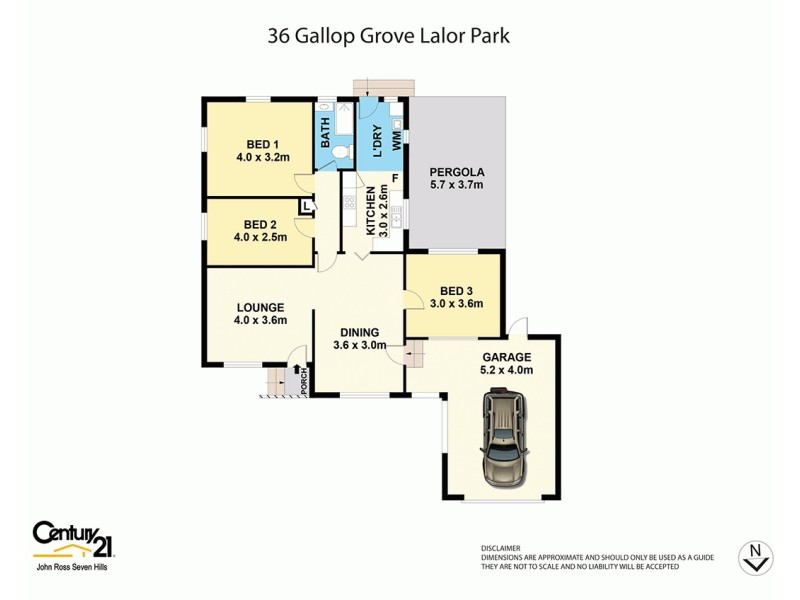 36 Gallop Grove, Lalor Park NSW 2147 Floorplan