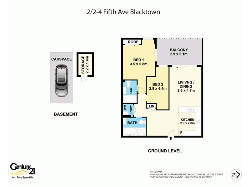 2/2-4 Fifth Avenue, Blacktown NSW 2148 Floorplan