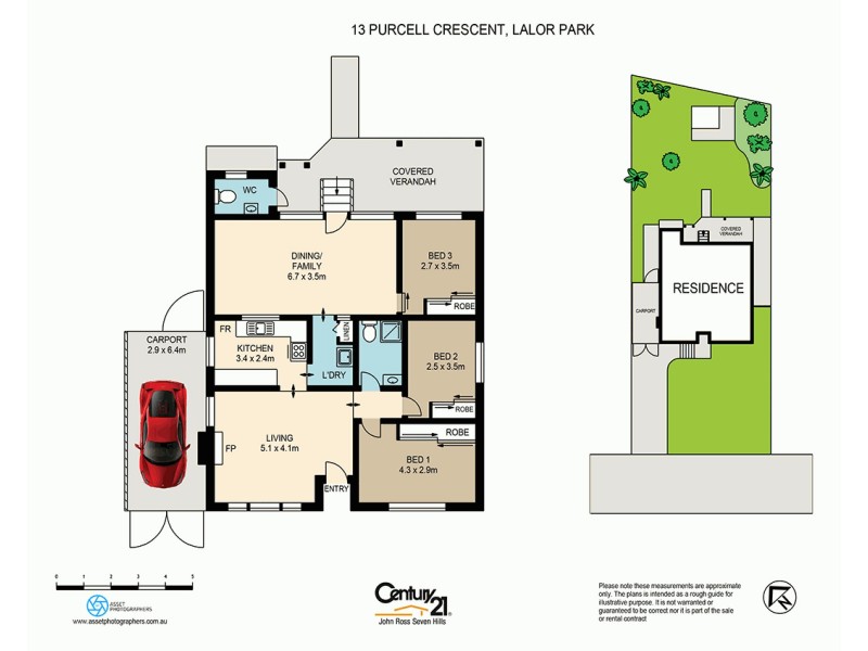 13 Purcell Crescent, Lalor Park NSW 2147 Floorplan