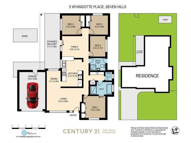 5 Wyandotte Place, Seven Hills NSW 2147 Floorplan