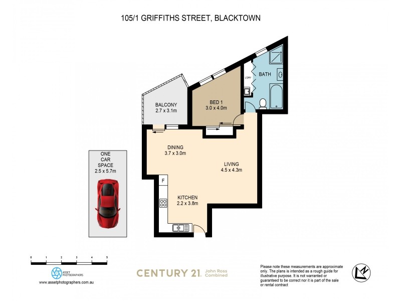 105/1 Griffiths Street, Blacktown NSW 2148 Floorplan