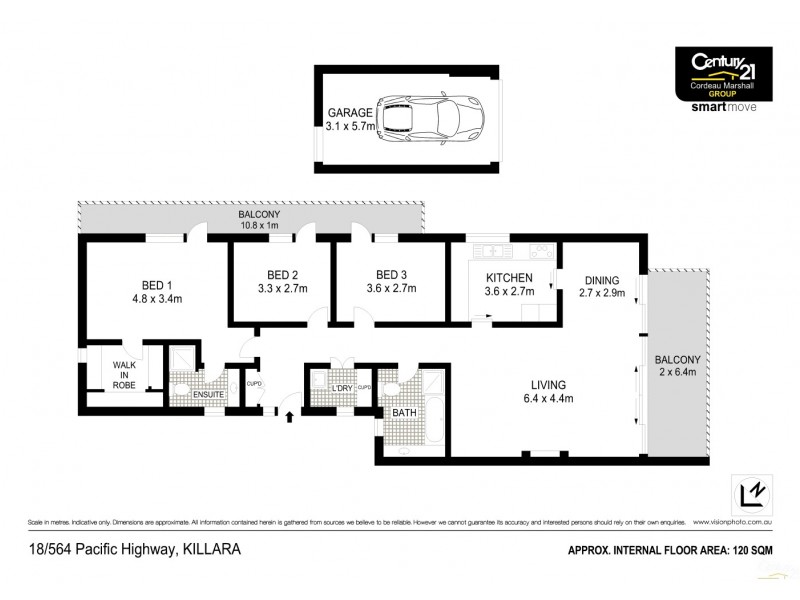 18/564 Pacific Highway, Killara NSW 2071 Floorplan