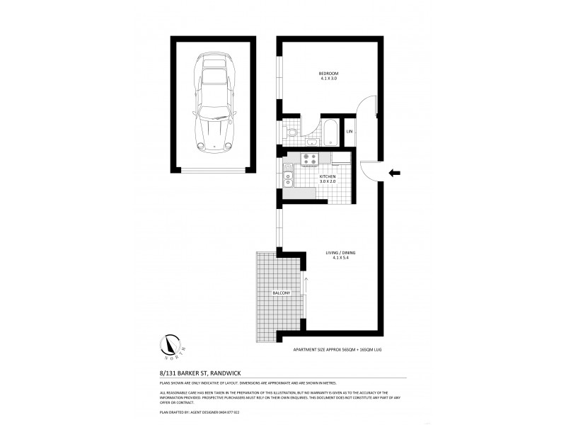 8/131 Barker St, Randwick NSW 2031 Floorplan