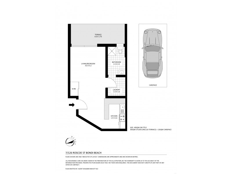 7/126 Roscoe St, Bondi Beach NSW 2026 Floorplan