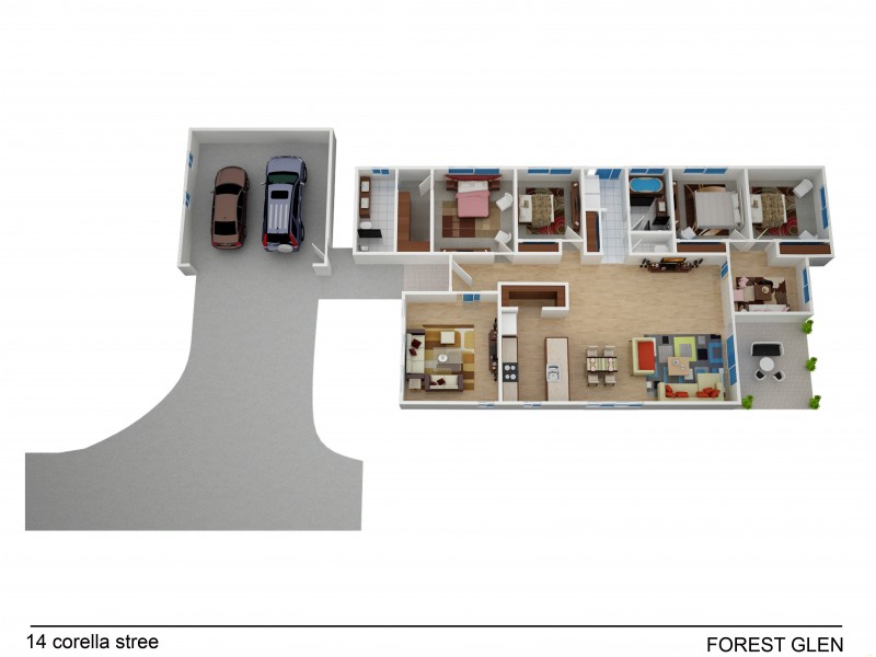 14 Corella Street, Forest Glen QLD 4556 Floorplan