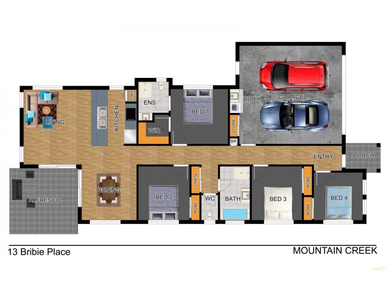 13 Bribie Place, Mountain Creek QLD 4557 Floorplan