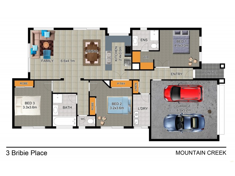 3 Bribie Place, Mountain Creek QLD 4557 Floorplan