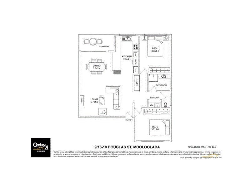 9/16-18 Douglas Street, Mooloolaba QLD 4557 Floorplan