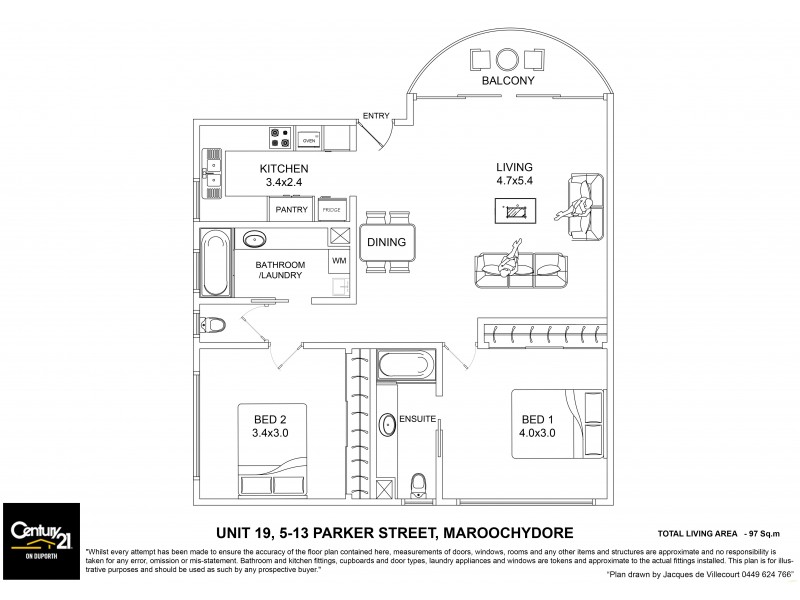 19/5-13 Parker Street, Maroochydore QLD 4558 Floorplan