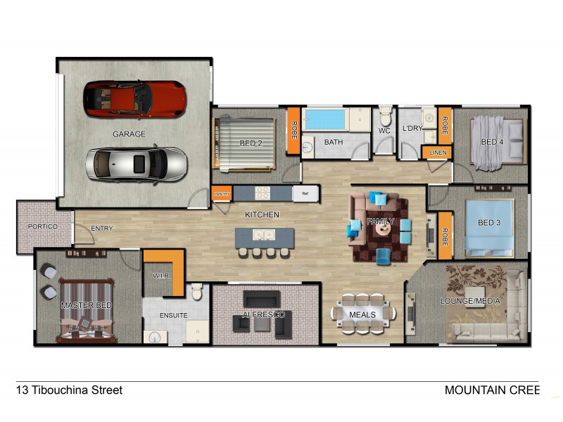 13 Tibouchina Street, Mountain Creek QLD 4557 Floorplan