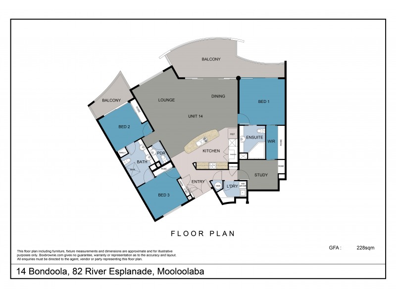 14/82-86 River Esplanade, Mooloolaba QLD 4557 Floorplan