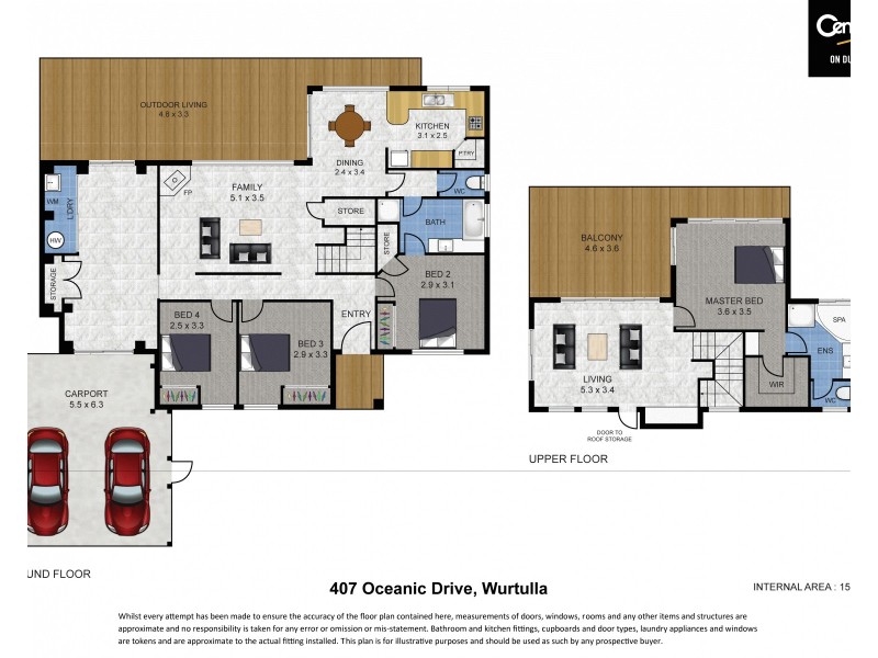 407 Oceanic Drive, Wurtulla QLD 4575 Floorplan