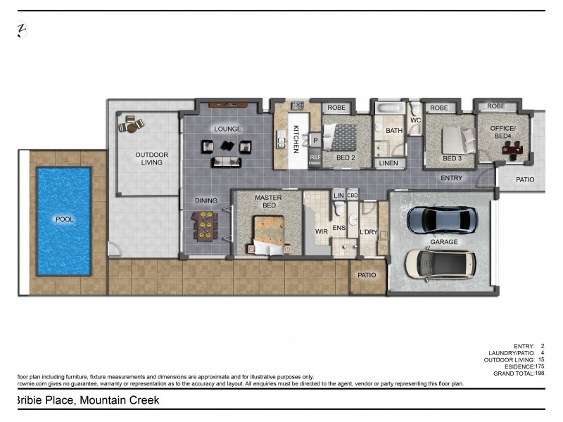 4 Bribie Place, Mountain Creek QLD 4557 Floorplan