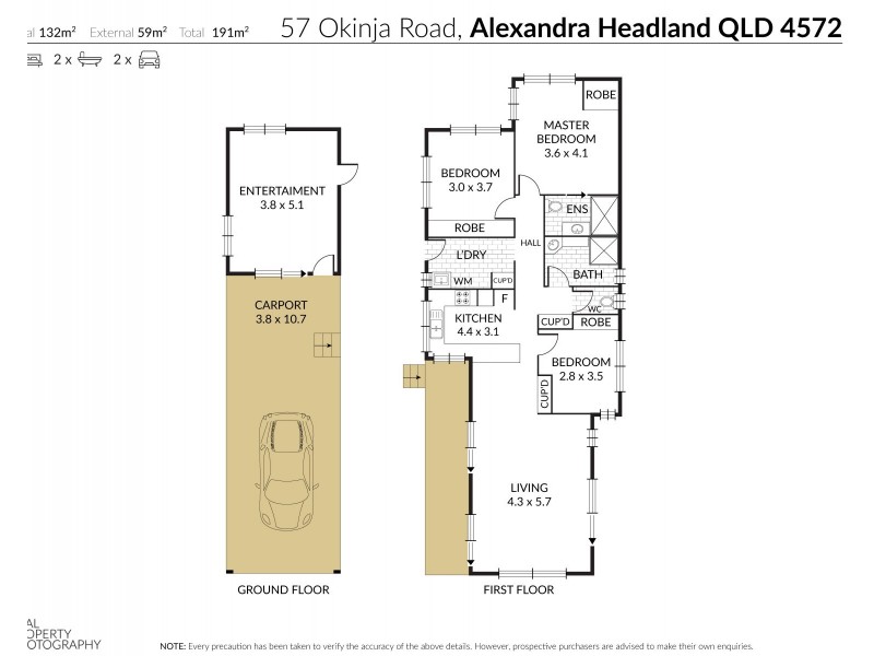 57 Okinja Road, Alexandra Headland QLD 4572 Floorplan
