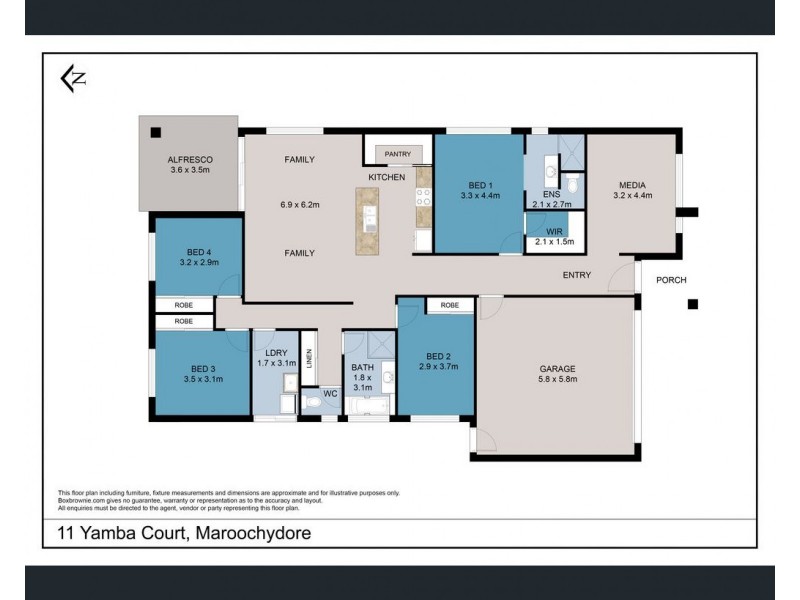 11 Yamba Court, Maroochydore QLD 4558 Floorplan