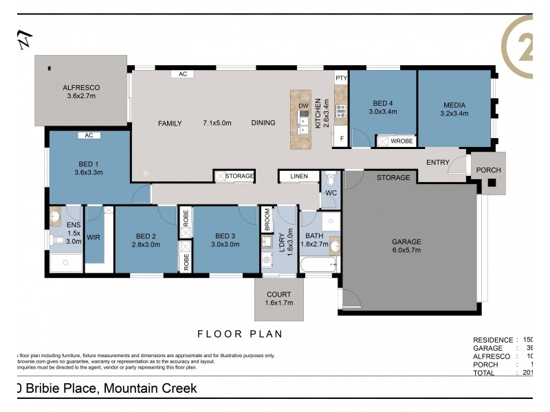 30  Bribie Place, Mountain Creek QLD 4557 Floorplan