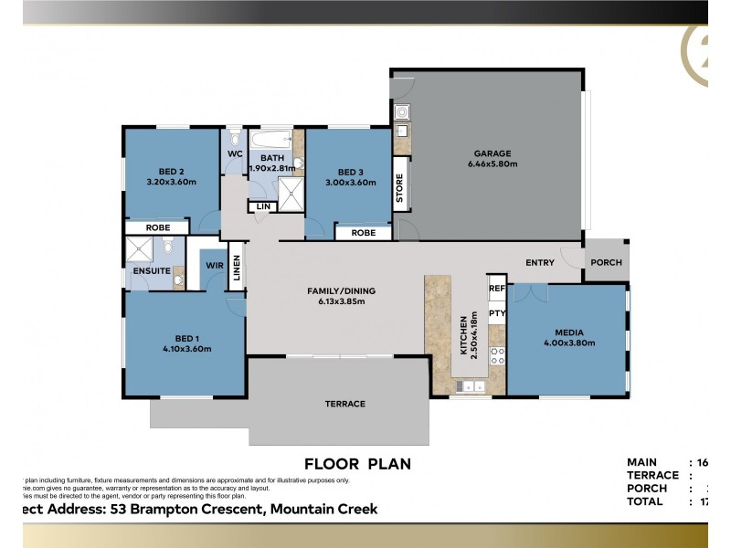 53  Brampton Crescent, Mountain Creek QLD 4557 Floorplan