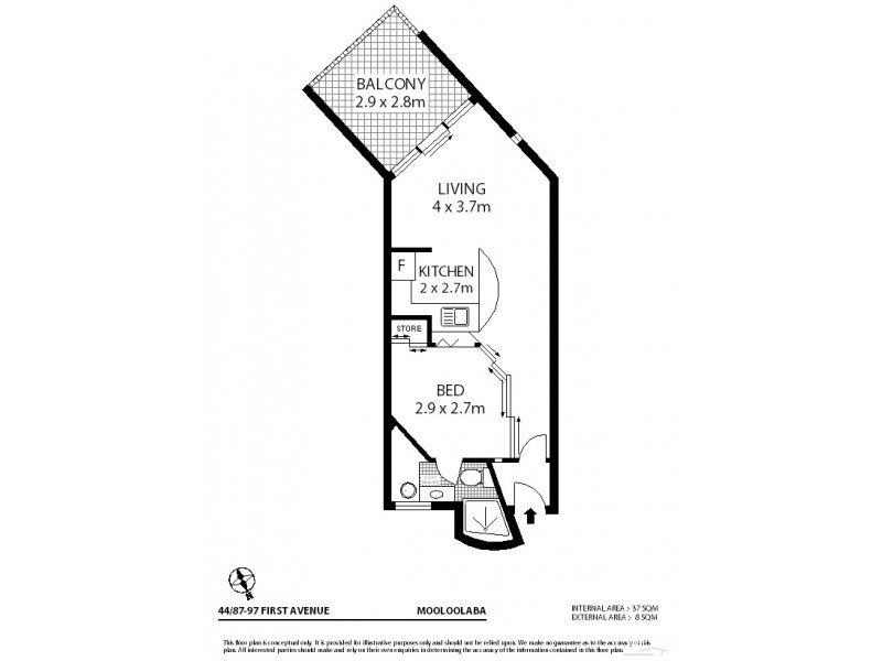 44/87 First Avenue, Mooloolaba QLD 4557 Floorplan