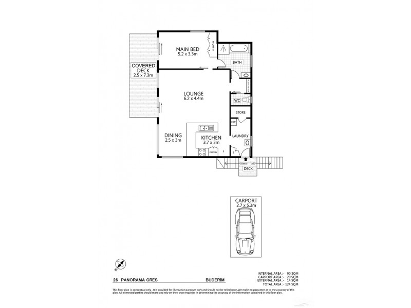 26 Panorama Crecent, Buderim QLD 4556 Floorplan