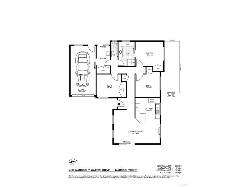 2/39 Maroochy Waters Drive, Maroochydore QLD 4558 Floorplan
