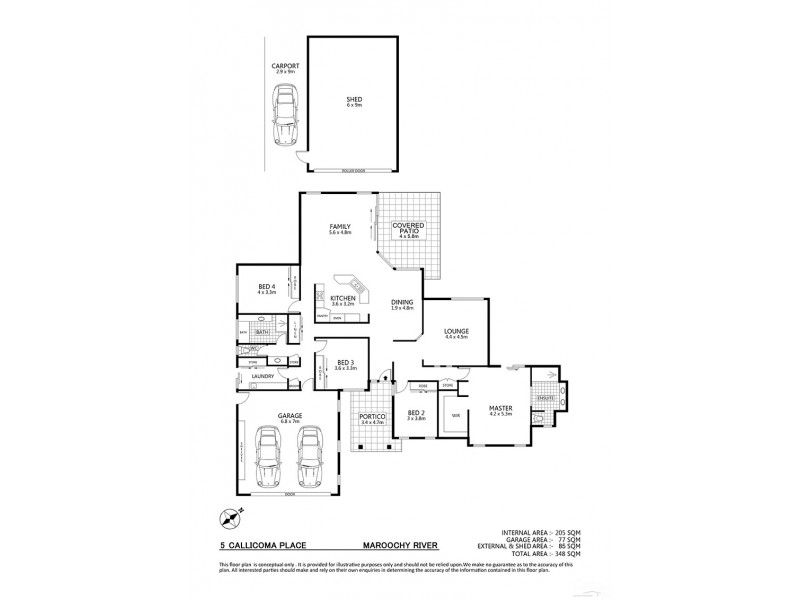 5 Callicoma Place, Maroochy River QLD 4561 Floorplan