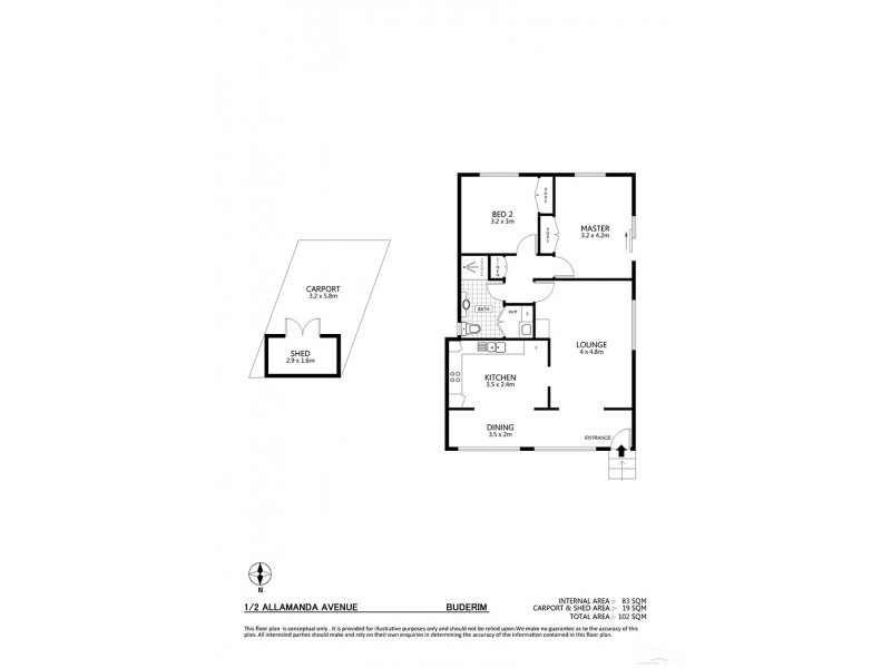 1/2 Allamanda Avenue, Buderim QLD 4556 Floorplan