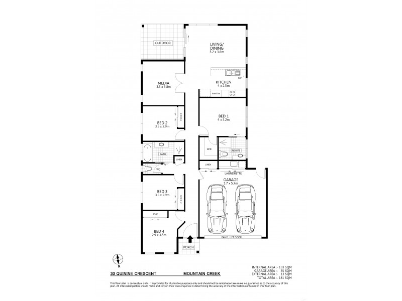 30 Quinine Crescent, Mountain Creek QLD 4557 Floorplan