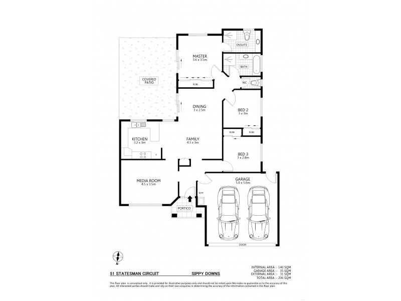 51 Statesman Circuit, Sippy Downs QLD 4556 Floorplan